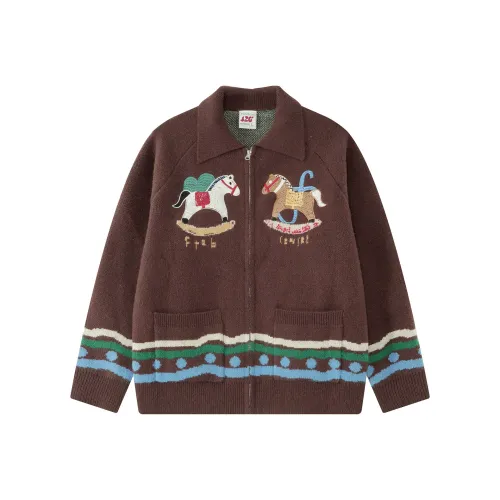 F426 Кофейный Унисекс Свитера