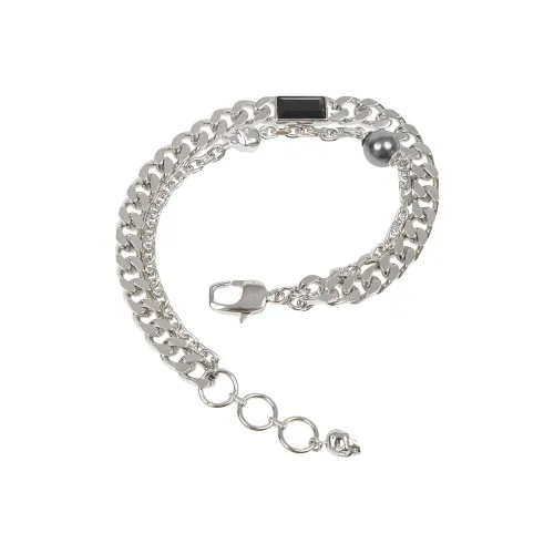 Alexander McQueen Brass Bracelets Мужской Серебряный