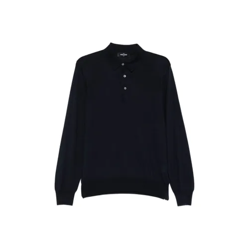 Gran Sasso Темно-синяя мужская поло