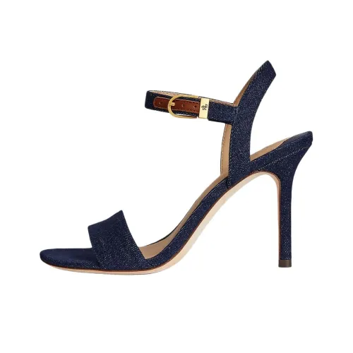 LAUREN RALPH LAUREN Gwen One Strap Sandals 9cm Women's Dark Blue
