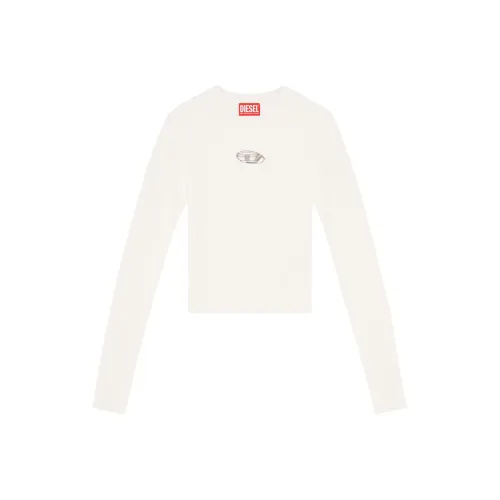 DIESEL Овал D series Белый Женские Трикотаж