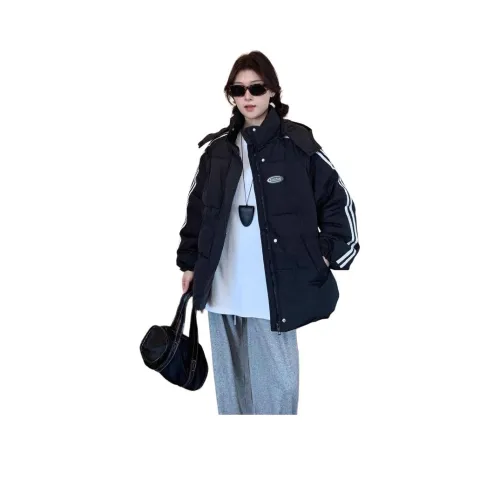 GUOZHEN Черный Женский пуховик