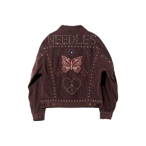 Needles FW25 Studded Jean Куртка 14W Вельвет Куртка Унисекс