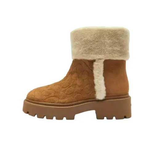 COACH Короткие Сноубутсы Женские Коричневые