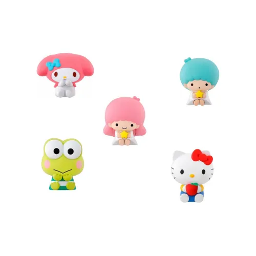 Бренд Серия BANDAI Sanrio Hello Kitty My Melody Маленькие звезды-близнецы Очаровательная заколка On Фигурка