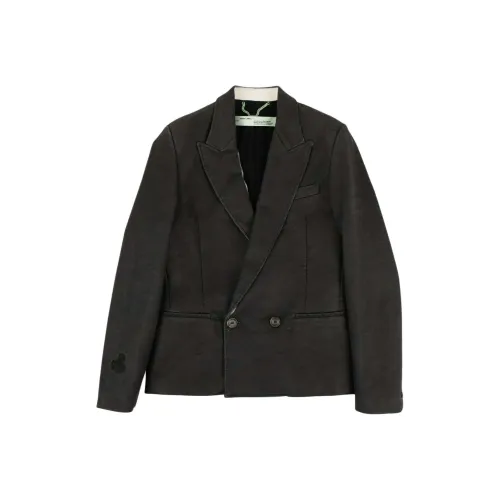 Off Белый Черный Мужской Деловой Костюм