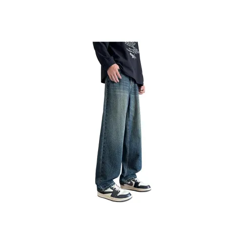 Tonlion Темно-синий Мужские Джинсы