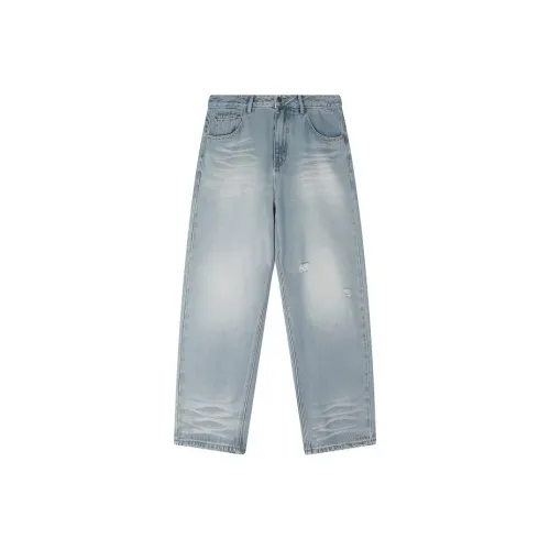 ACTUP Светло-синие Унисекс Джинсы