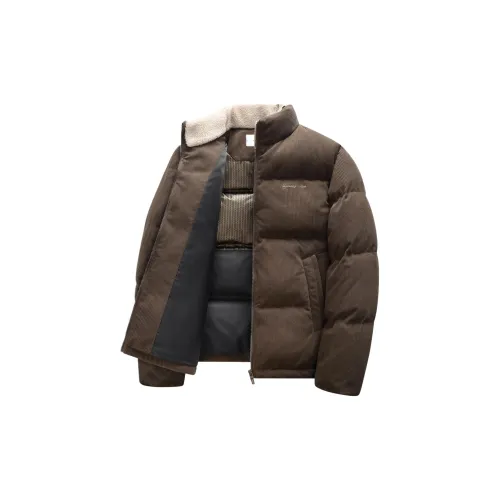 Dance with Wolves Какао-коричневый Мужской Пуховик