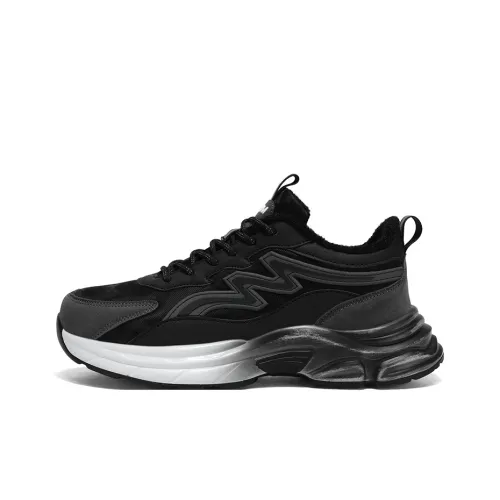 JKEM Термический Амортизация Увеличение Высоты Устойчивость к Износу Легкий Противоскользящий Низкий Топ Кроссовки с Толстой Подошвой Мужские