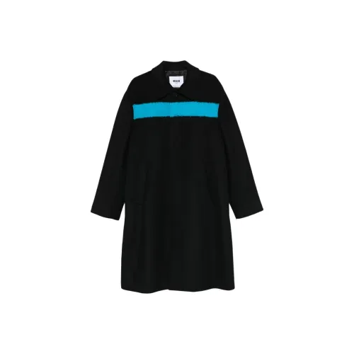 MSGM Черное Мужское Пальто