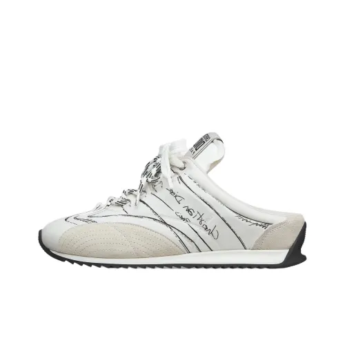 DIOR Резиновая подошва Нет Особенный Эффект Домашние тапочки Женские Белые