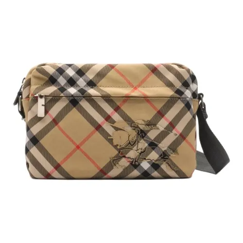 Burberry Полиэстер с Полиуретаном Сумка через плечо Маленькая Мужская Песочно-бежевая