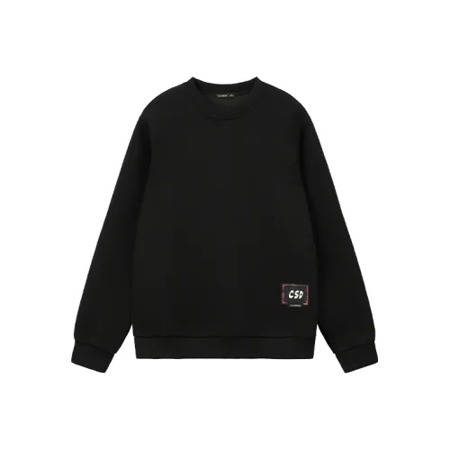 CAISEDI Черный Мужской Свитшот