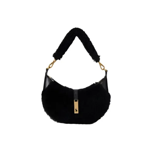 Polo Ralph Lauren Polo ID Sheepskin Сумка через плечо Мини Женская Черная