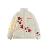 Белый хлопковый пуховик