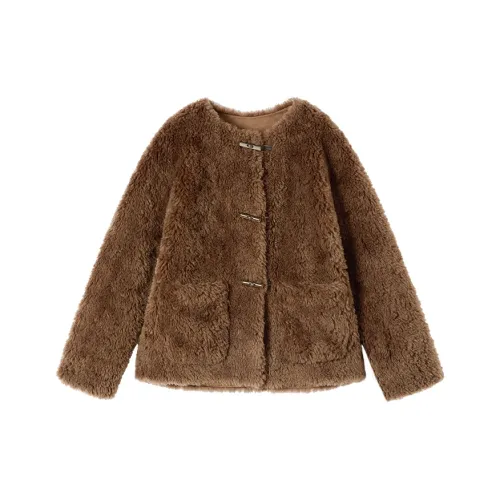 XIANGYING Светло-коричневый женский мех