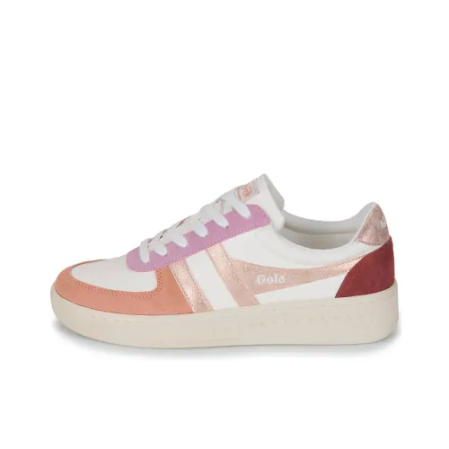 Gola Grandslam Quadrant Low Кроссовки для скейтбординга Женские Бежево-коричневый Золотой