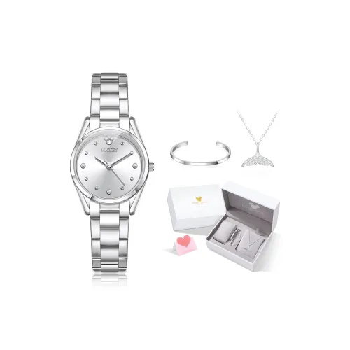 Disney Princess Кварцевый механизм ремешок из нержавеющей стали женские часы серебристый циферблат