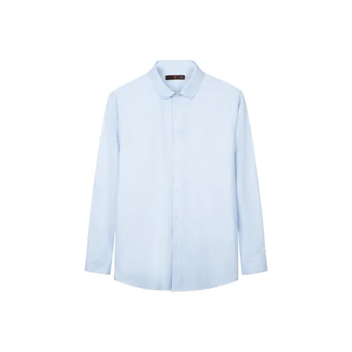 CAIZI Синий Мужская Рубашка