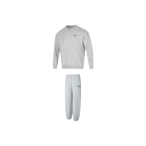 PUMA Комплект Серый Мужской Спортивный костюм с толстовкой