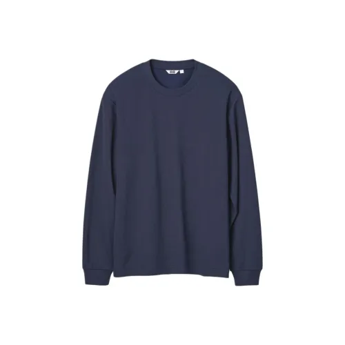 UNIQLO Темно-синие унисекс T-рубашки