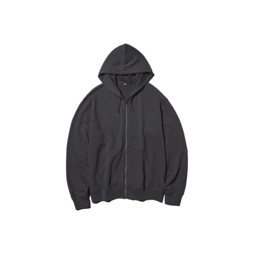 UNIQLO Темно-серый унисекс свитшоты