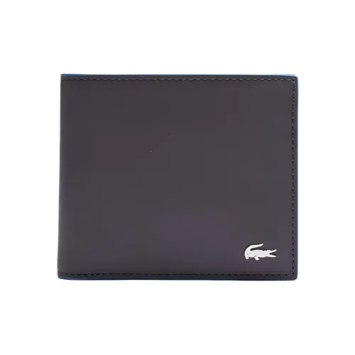 LACOSTE Телячья кожа Кошелек Мужской Серый