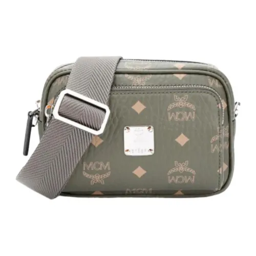 MCM Klassik Кожа Сумка через плечо Женская Зеленая