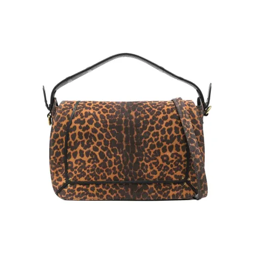 JEROME DREYFUSS Телячья кожа с замшей одно плечо сумка большая женская коричневый и черный