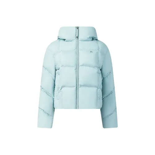 FILA Белый Пуховик Женские Элегантный Серый Зеленый