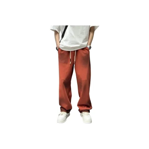 BONAS Red Men's Casual Pants BONAS Красный Мужские Повседневные Брюки