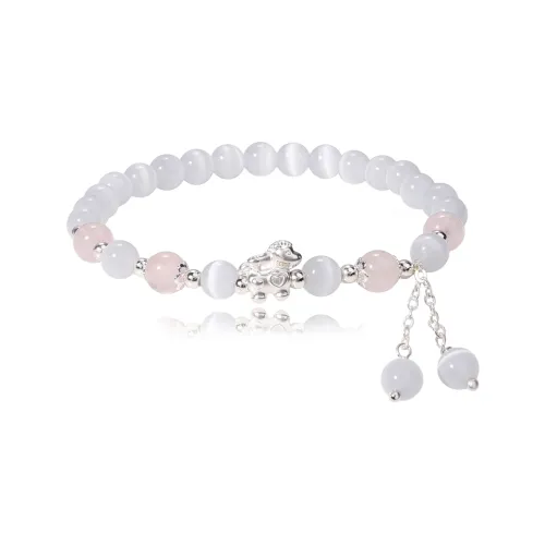 MAGICPOLE Серебряные браслеты из нефрита для женщин