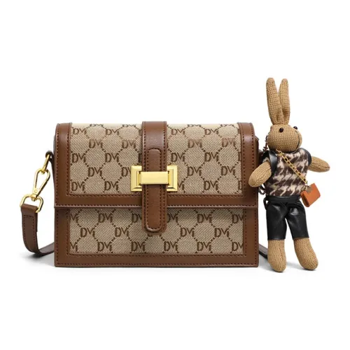 Younger Song Сумка через плечо из синтетической кожи женская кофейного цвета