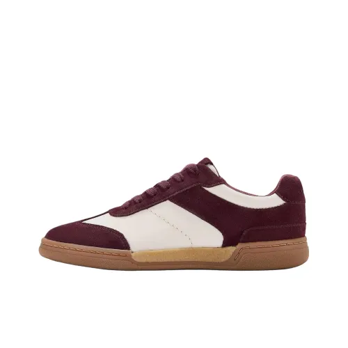 Clarks Maseri Walk Low Топ Скейтборд Кроссовки Женские Бордовый