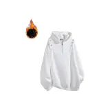 Белый с флисовой подкладкой, утолщенный