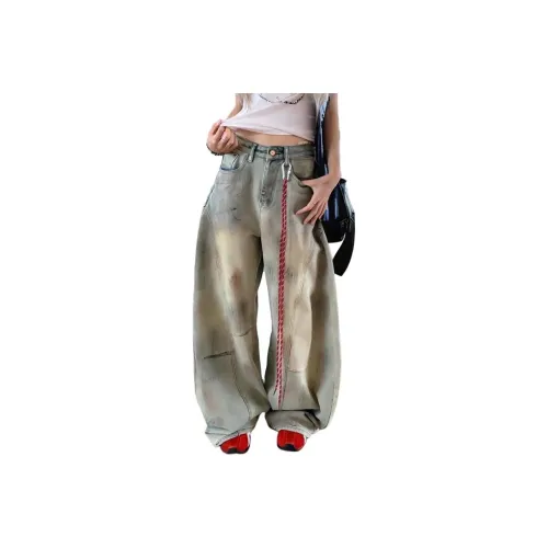 Olivia Share777 Light Gray Women's Jeans Olivia Share777 Светло-серые женские джинсы