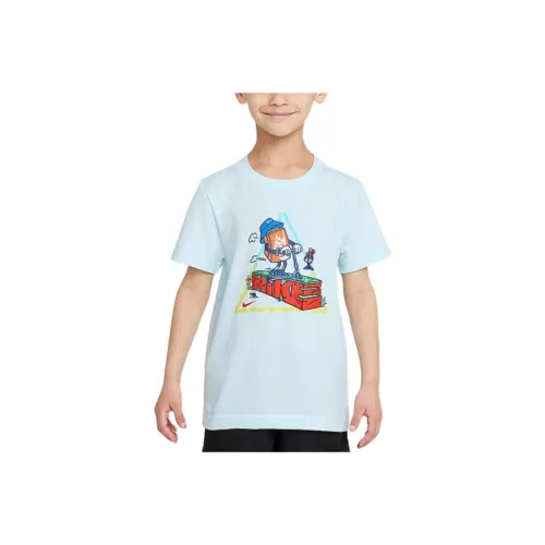 nike Blue Kids T-Shirts nike Синие Детские Футболки
