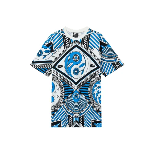 nike Короткий рукав Платье Женское Синий