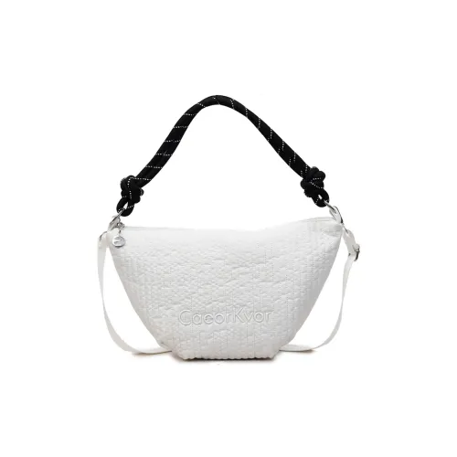 Tezimyt Ткань Сумка через плечо Стандартная Унисекс Айвори Серебристый Черный Красный