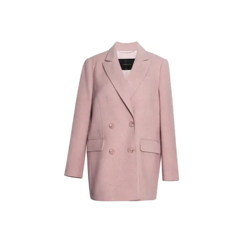 ROEYSHOUSE Элегантное розовое женское пальто