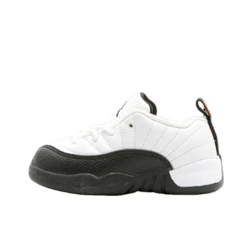 Jordan Air Джордан 12 Low Топ Обувь для малышей Черный белый Infant Wa Toddler
