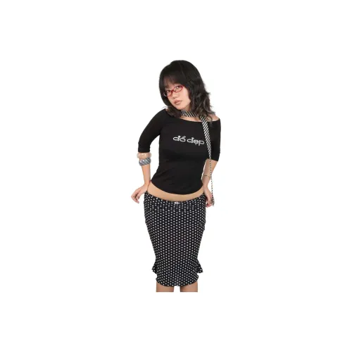 RDRE Черные Женские T-рубашки