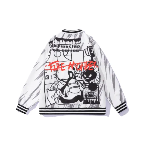 FireMonkey Бейсбольная куртка Унисекс Белый