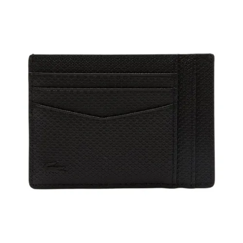 LACOSTE Телячья кожа Держатель для карт Мужской Черный