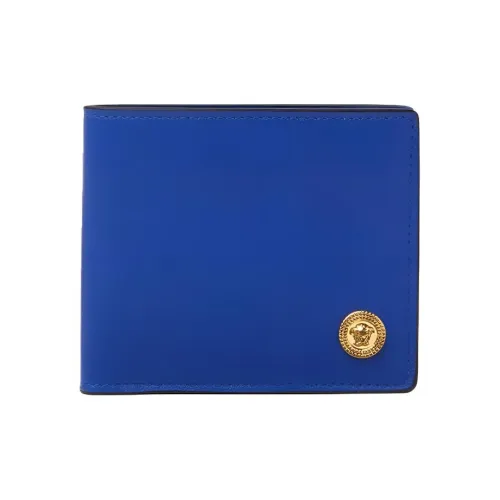 VERSACE Кошелек из коровьей кожи Мужской Королевский синий