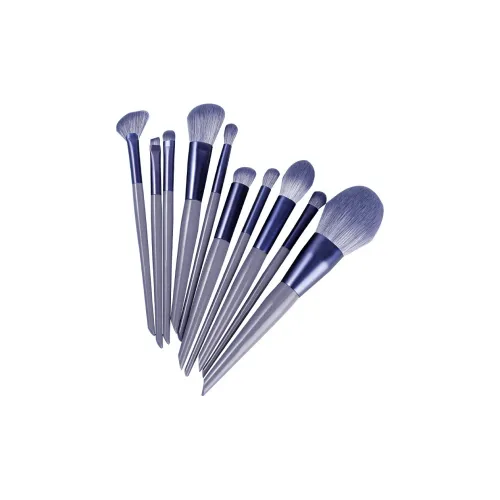 A Few More Cute 10 шт Фиолетовый Кролик Кисть для макияжа Кисть для теней для век Комплект одежды полный Мягкий комплект для макияжа Портативный