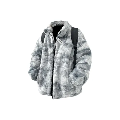 DOGANSON Светло-серый унисекс пуховики