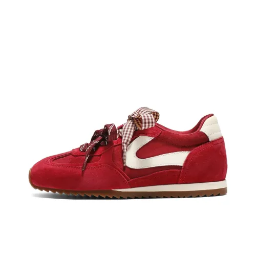 BELLE Низкий Топ Повседневная Обувь Женская Красная