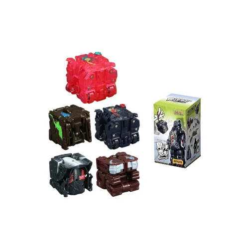 52TOYS BEAST Коробка Коллекция Shake Off Transforming First Edition Слепые коробки Одиночная Слепая коробка Целая коробка 4 шт